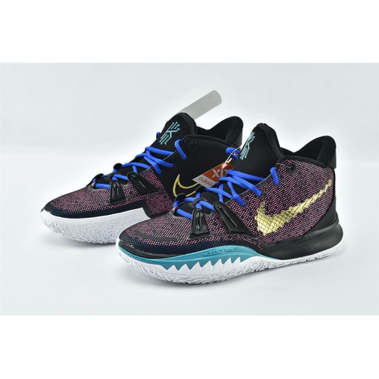 Nike Kyrie 7 Chinese New Year Black Spirit Teal Hyper Pink Metallic Gold Shoes Mens CQ9327 006