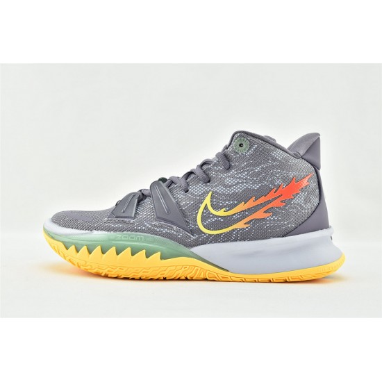 Nike Kyrie 7 EP Daybreak Citron Pulse Siren Red Ghost Running Shoes CQ9327 500