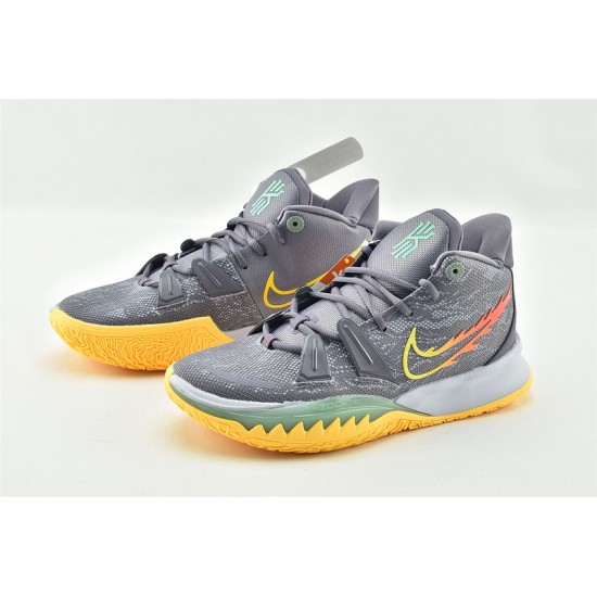 Nike Kyrie 7 EP Daybreak Citron Pulse Siren Red Ghost Running Shoes CQ9327 500