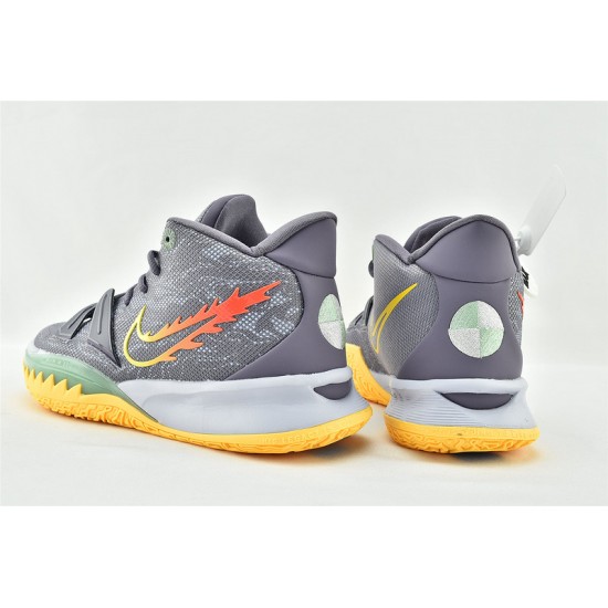 Nike Kyrie 7 EP Daybreak Citron Pulse Siren Red Ghost Running Shoes CQ9327 500