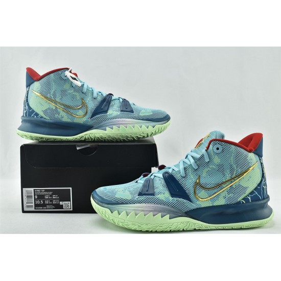 Nike Kyrie 7 EP Pre Heat Mens Lake Blue Volt Running Shoes DC0588 400