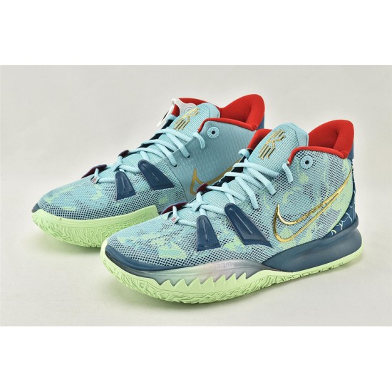 Nike Kyrie 7 EP Pre Heat Mens Lake Blue Volt Running Shoes DC0588 400
