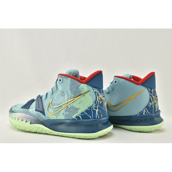 Nike Kyrie 7 EP Pre Heat Mens Lake Blue Volt Running Shoes DC0588 400