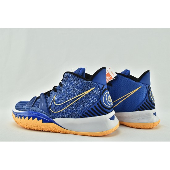 Nike Kyrie 7 Irving Sisterhood Basketball Shoes Blue Orange  Size 6 Mens CQ9326 400