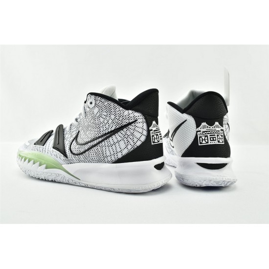 Nike Kyrie 7 Mens Hip Hop Irving White Black EP Brooklyn Basketball Shoes CQ9327 100