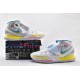 Nike Zoom Kyrie 6 EP Neon Graffiti White Blue Fury Opti Yellow Basketball Shoes Mens BQ4631 101