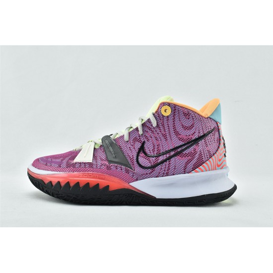 Nike Zoom Kyrie 7 Hendrix Active Fuchsia Black Ghost Purple Mens Basketball Shoes DC0588 601