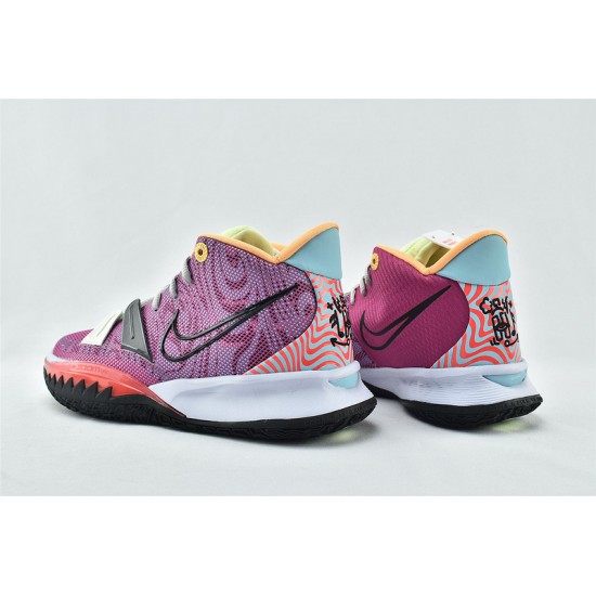 Nike Zoom Kyrie 7 Hendrix Active Fuchsia Black Ghost Purple Mens Basketball Shoes DC0588 601