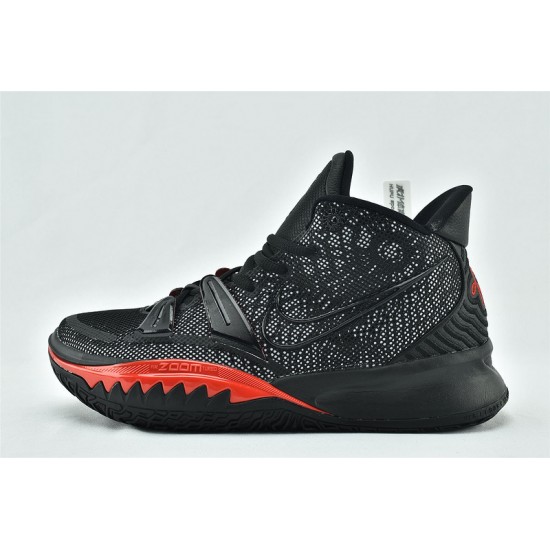 Nike Zoom Kyrie 7 Mens EP Black Red New Basketball Shoes CQ9327 001