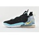 Nike Zoom Lebron 18 EP Reflections Black Bleached Aqua Topaz Gold Mens Basketball Shoes DB7644 003